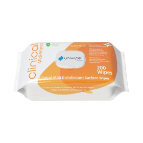 Uniwipe Clinical Midi Wipes 200 Pack 610877 F