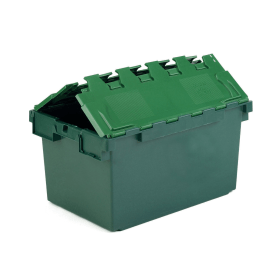 VFM 25L Green Plastic Container With Lid 372203 F