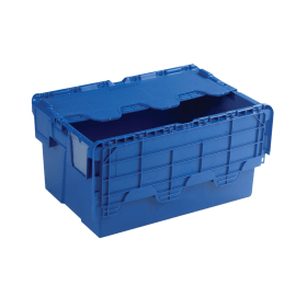 VFM 54L Blue Attached Lid Container 369846 F
