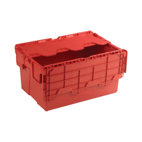 VFM 54L Red Attached Lid Container 369844 F
