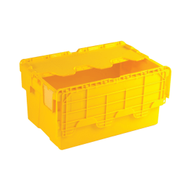VFM 54L Yellow Attached Lid Container 369843 F
