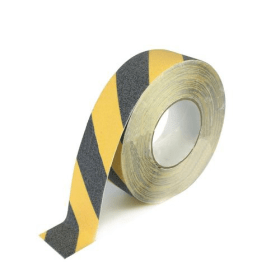 VFM Black Yellow Self Adhesive Anti Slip Tape 50mm x 18.3m 371899 F
