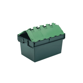 VFM Green 64L Green Container With Lid 371989 F