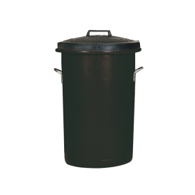 VFM Heavy Duty Black Dustbin 85L 371880 F