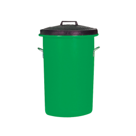VFM Heavy Duty Green Dustbin 85L 371878 F