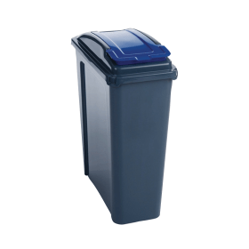 VFM Recycling Bin with Lid 25 Litres Blue 411029 F