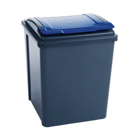 VFM Recycling Bin with Lid 50 Litres Blue 391961 F