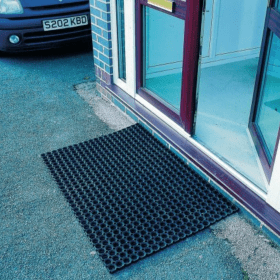 VFM Rubber Ring Mat 1000mm x 1500mm Black 371279 F