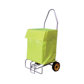 VFM Steel Folding Mail Trolley 100kg Capacity Yellow SBY25192 F