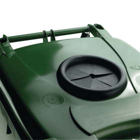 VFM Wheelie Bin with Bottle Bank Aperture 240 Litres Green 372212 F