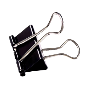 Value Black Foldback Clip 25mm 100 Pack WS22781 204113 F