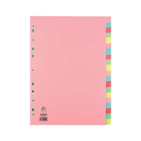 Value Card Subject Divider 20 Part A4 Assorted 170462 F