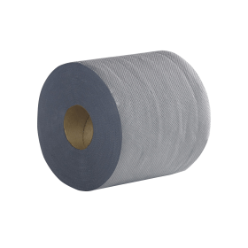 Value Centre Feed Roll Laminated Embossed 300 Sheets 2 Ply Blue 6 Pack 927722 F
