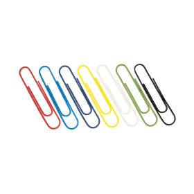 Value Coloured Paperclips 32mm 1000 Pack WS30601 225832 F