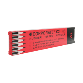 Value Contract Pencil Eraser Tipped HB 12 Pack 212867 F