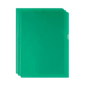 Value Cut Flush Folders A4 Green 100 Pack 109544 F