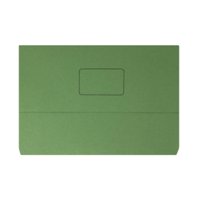Value Document Wallet 220gsm Foolscap Green 50 Pack 126353 F