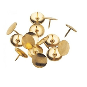 Value Drawing Pins 9.5mm Head Brass 1500 Pack