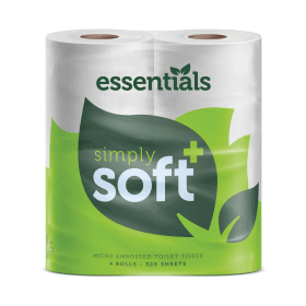 Value Essentials Toilet Roll 2 Ply 320 Sheets 48 Pack NH02015 F