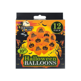 Value Halloween Balloons x 12 12 Pack PMS58638 F