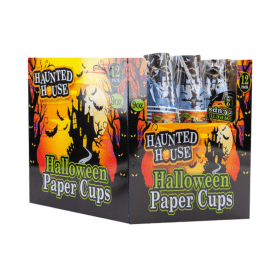 Value Halloween Paper Cups 9oz x 12 16 Pack PMS62661 F