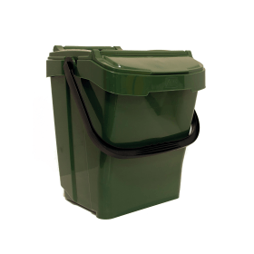 Value Kitchen Waste Caddy Bin Recyclable 40 Litres Moss Green GDURBA40PLOG 918340 F