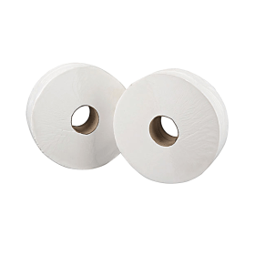 Value Mini Jumbo Toilet Roll 2 Ply 12 Pack 382912 F