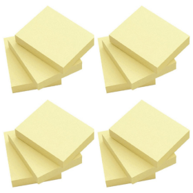 Value Notes Pad 100 Sheets 38mm x 51mm Yellow 12 Pack 134440 F