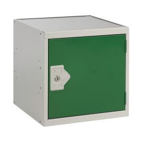 Value One Compartment Cube Locker 300x300x300mm Green Door 462291 F
