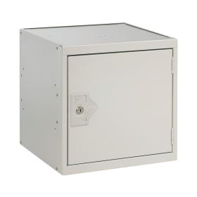 Value One Compartment Cube Locker 380x380x380mm Light Grey Door 462295 F