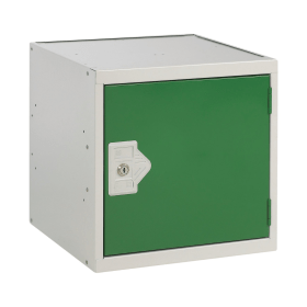 Value One Compartment Cube Locker 450x450x450mmm Green Door 462303 F