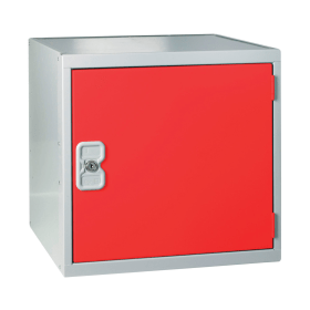 Value One Compartment Cube Locker 450x450x450mmm Red Door 462304 F