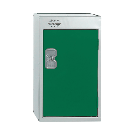 Value One Compartment Quarto Locker 300x300x511mm Green Door 462279 F
