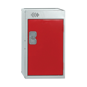 Value One Compartment Quarto Locker 300x300x511mm Red Door 462280 F