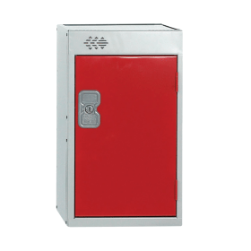 Value One Compartment Quarto Locker 300x450x511mm Red Door 462286 F
