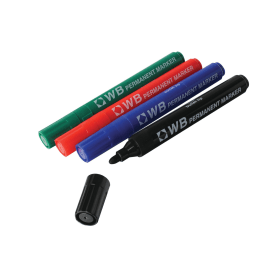 Value Permanent Marker Bullet Tip Assorted 4 Pack 151296 F