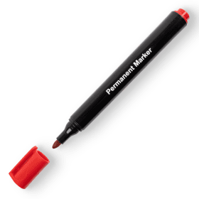 Value Permanent Marker Bullet Tip Red