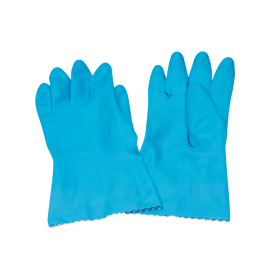 Value Rubber Gloves Blue Medium 12 Pack 121237 F