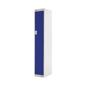 Value Single Compartment Locker 300x300x1800mm Blue Door 461373 F