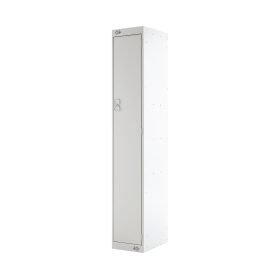 Value Single Compartment Locker 300x450x1800mm Light Grey Door 461398 F