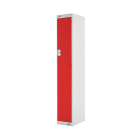 Value Single Compartment Locker 300x450x1800mm Red Door 461401 F