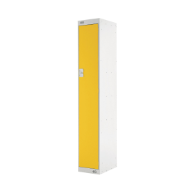 Value Single Compartment Locker 300x450x1800mm Yellow Door 461402 F