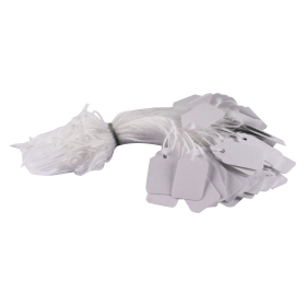 Value Strung Ticket 27mm x 16mm White 1000 Pack 143740 F