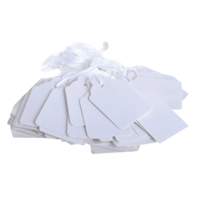 Value Strung Ticket 41mm x 25mm White 1000 Pack 104060 F