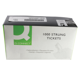 Value Strung Ticket 70mm x 44mm White 1000 Pack 118370 F