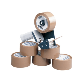 Value Tape Dispenser With 6 Rolls Polypropylene Tape 202359 F