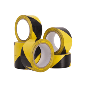 Value Tape Rolls HAZARD 48mm x 33m 130mu Black Yellow 36 Pack 889523 F