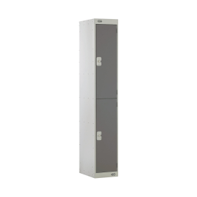 Value Two Compartment Locker 300x300x1800mm Dark Grey Door 461381 F