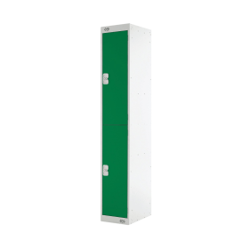 Value Two Compartment Locker 300x300x1800mm Green Door 461382 F