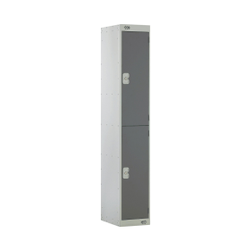 Value Two Compartment Locker 300x450x1800mm Dark Grey Door 461405 F